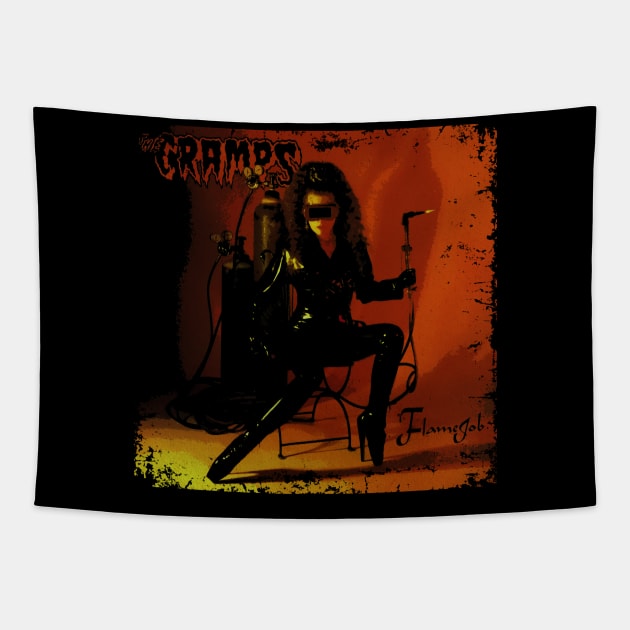 Bop Pills And Juvenile Delinquency The Cramps High-Octane Tee Tapestry by JocelynnBaxter