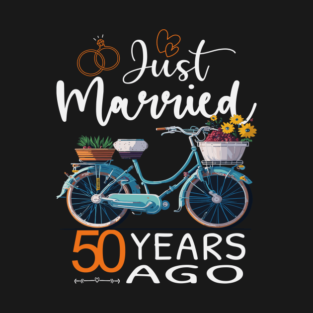 50th Wedding Anniversary Just Married 50 Years Ago Shirt by AlmaDesigns