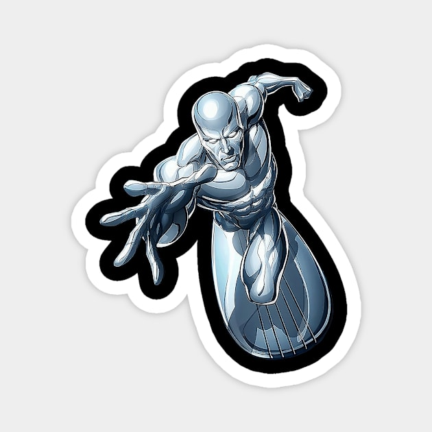 Silver Surfer Fly Magnet by cindo.cindoan