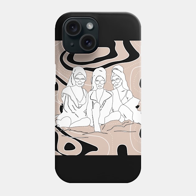 Girl time Selfcare Slumber party Phone Case by Art by Ergate