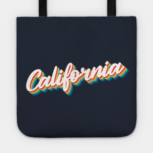 1980s Vintage Style / California Aesthetic Typography Tote