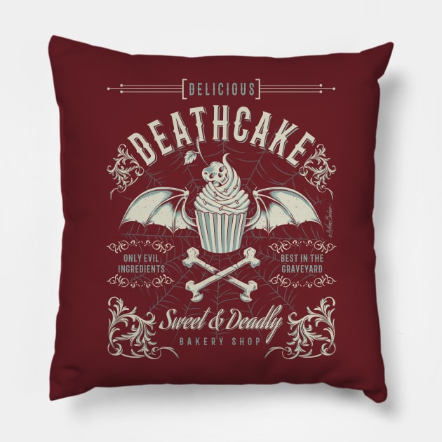 Death Cake Pillow by nanobarbero