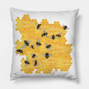 Virgo Honeybees Pillow