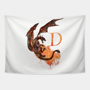 Drachen Buchstabe D Tapestry