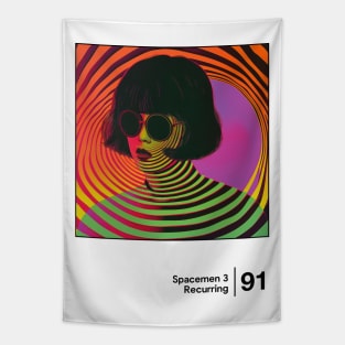 Spacemen 3 - Minimal Style Graphic Design Artwork Tapestry