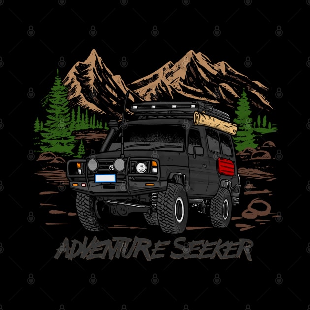 Land Cruiser Adventure Seeker- Black by 4x4 Sketch