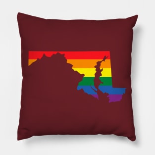 Maryland state LGBT Pride Pillow