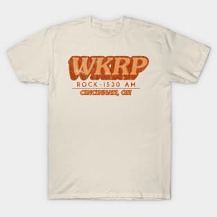 The Goozler WKRP Cincinnati - 70's Retro tv Comedy Show - Mens Cotton T- Shirt, S, Black