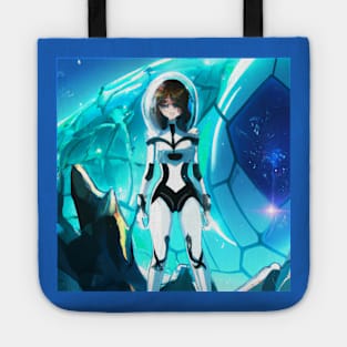 Anime Girl on an Ice Planet Tote