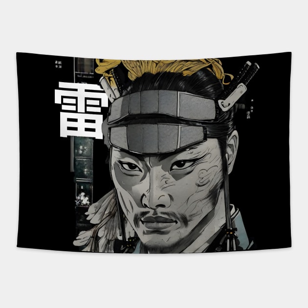 Ukiyo-e japanese portrait Tapestry by Tanguarts