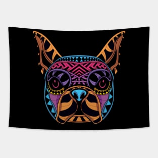 Decorative Boston Terrier Face Tapestry