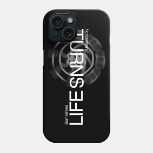 "Life turns" Negative Phone Case