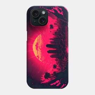 Synthwave Sunrise City Phone Case