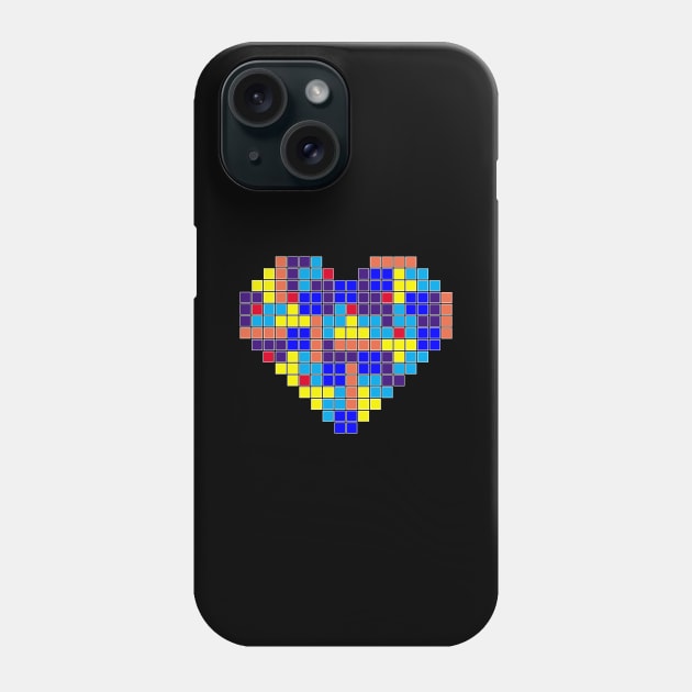 Tetris Love Phone Case by crtswerks