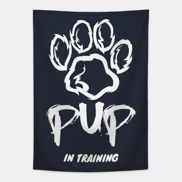 Pup in Training Tapestry by JasonLloyd