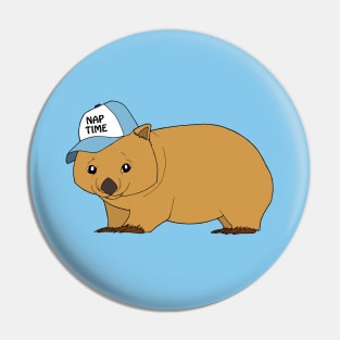 Wombat - nap time Pin