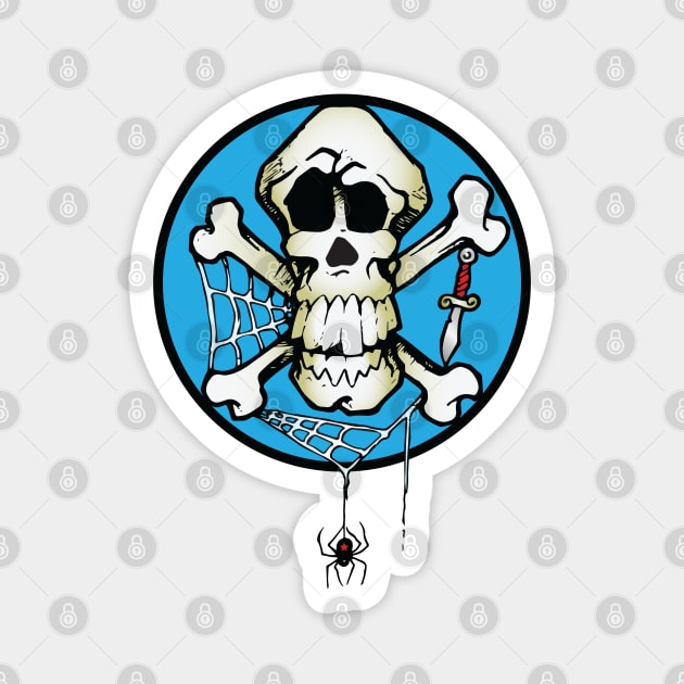 Pirate Skull n Crossbones Magnet by Laughin' Bones