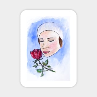 Winter Rose Magnet