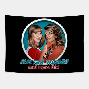 Electra Woman and Dyna Girl Tapestry