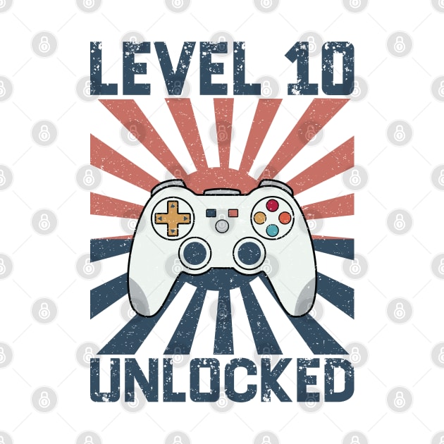 Level 10 Unlocked Video Gamer 10th Birthday Gift for Boys by BioLite