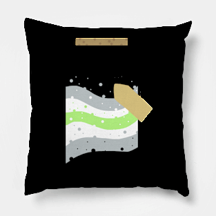 Agender pride jar Pillow