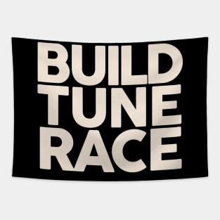 Build Tune Race Tapestry