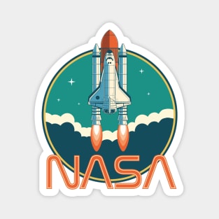 Retro NASA Space Logo Magnet