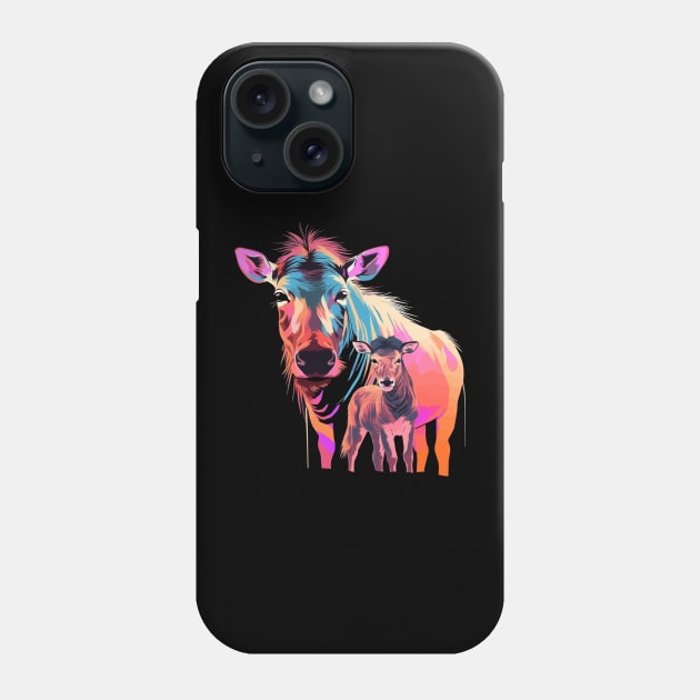 Wildebeest Mothers Day Phone Case by JH Mart