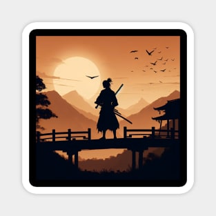 Samurai Silhouette #10 Magnet