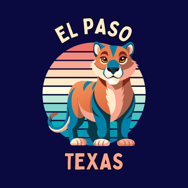 El Paso City Texas with Mountain Lion by ravensart