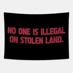 No One is Illegal on Stolen Ground Tapestry