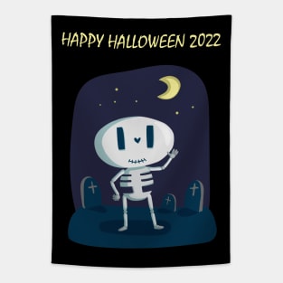 Happy Skeleton - Happy Halloween 2022 Tapestry