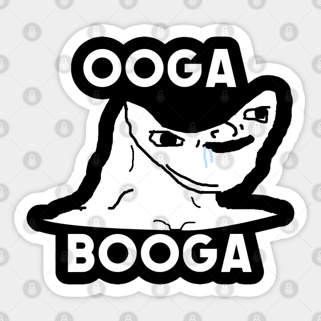 Ooga Booga Brainlet Meme Meme Sticker Teepublic
