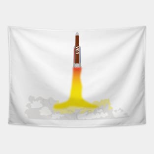 Space shuttle taking off Tapestry