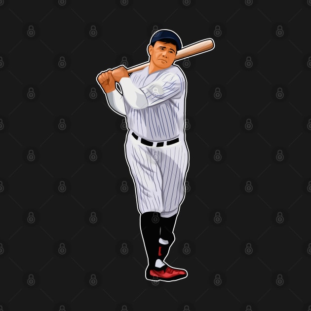 Baseball Legend Swing Circa 1933 by RunAndGow