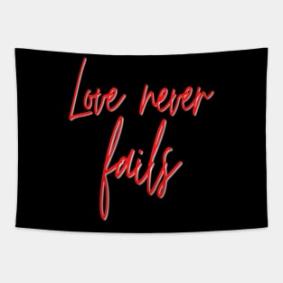 Love never fails Tapestry