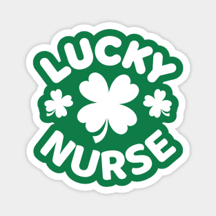 Lucky Nurse Shamrock Clover Leaf St Patricks Day Funny Magnet