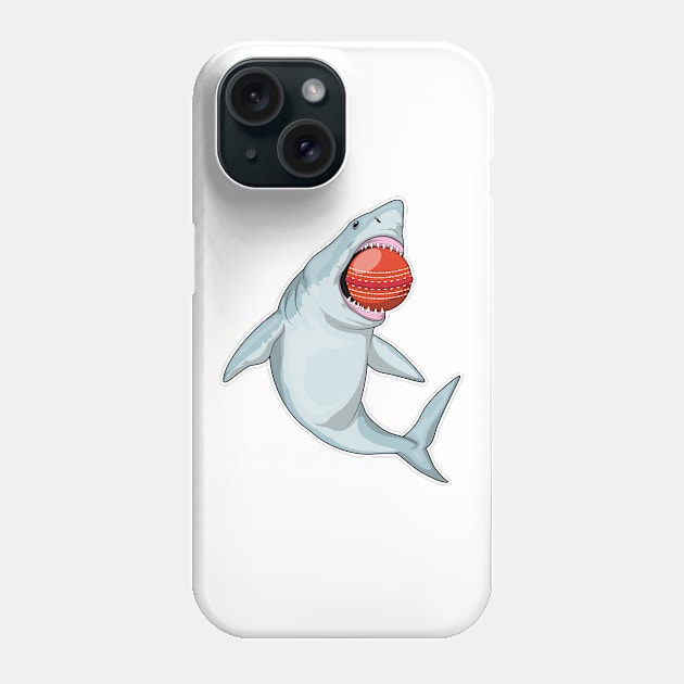 Shark Cricket Cricket ball Phone Case by Markus Schnabel