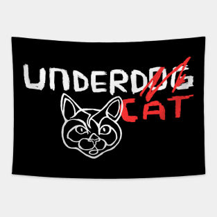 Cat Vs Dog Funny Cat Love Joke, Undercat Vs Underdog Tapestry