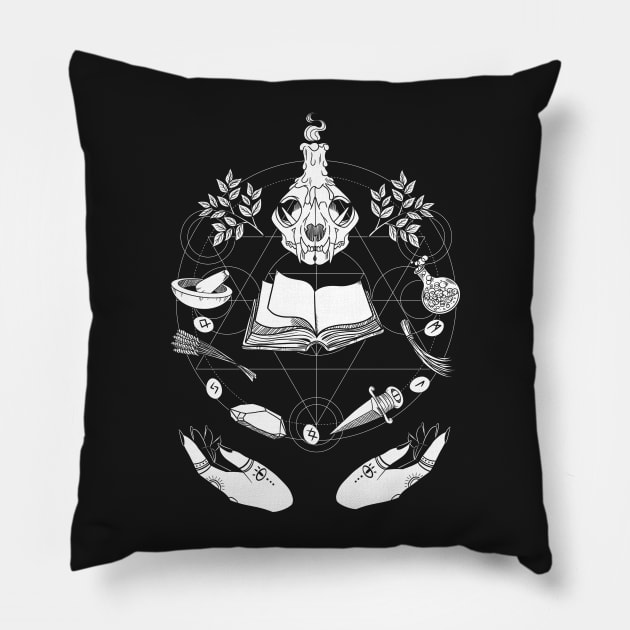 Wicca Pillow by Menteymenta