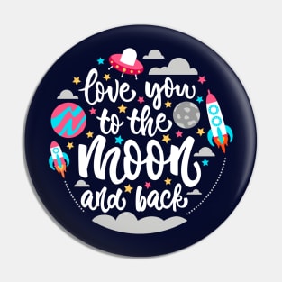 To the Moon Pin