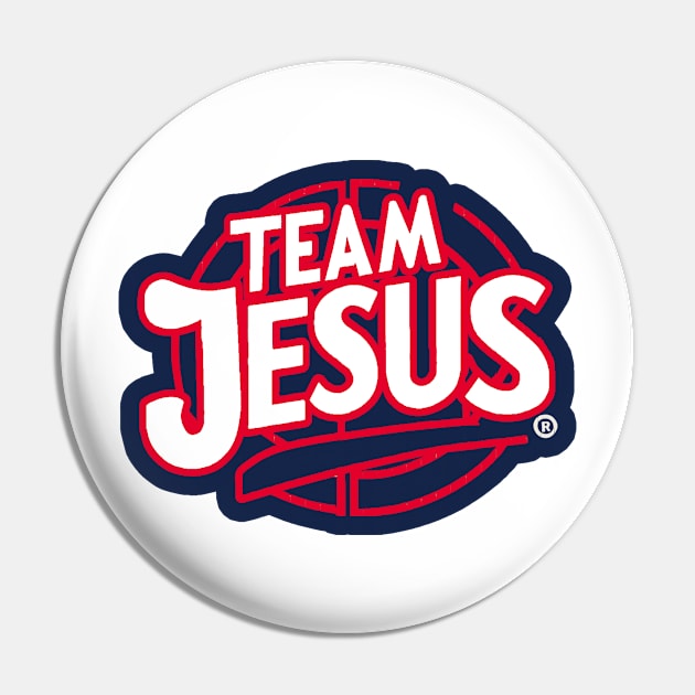 Team Jesus - New York Baseball Colors Pin by Reformed Fire