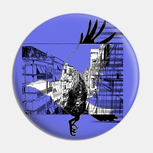 crow design Pin