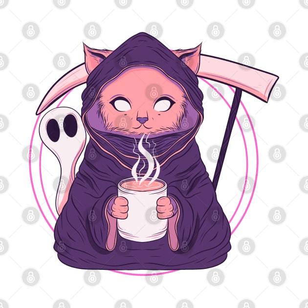 Grim reaper cat by Jess Adams