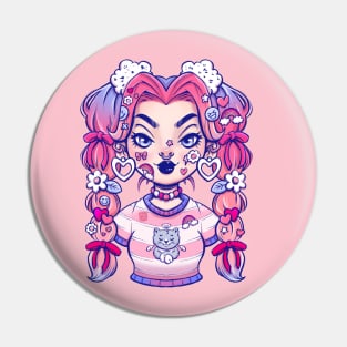 Harajuku girl Pin