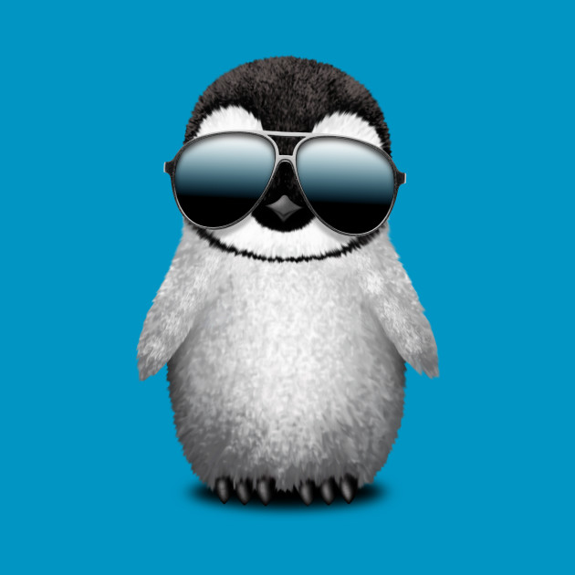Cute Baby Penguin Wearing Sunglasses Baby Penguin Phone Case