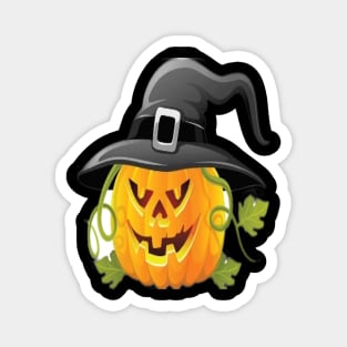 Pumpkin with a hat Magnet