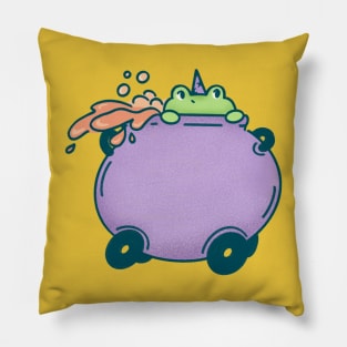 Frog in a Cauldron Car Pillow