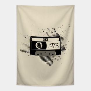 1975s Vintage, 75s Black Cassette Tapestry