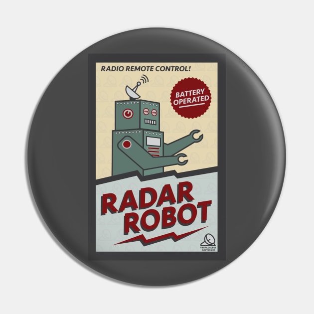 Radar Robot Pin by VintageRobot